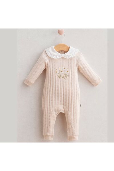 Tongs Baby Eterelle Baby Vintage Style Jumpsuit Ecru