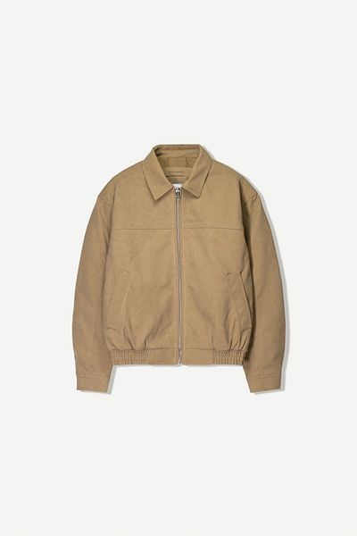 Bershka Faux suede trucker jacket