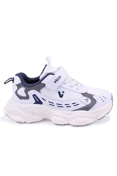 Vicco Tag 346F25Y225 White Orthopedic Daily Boy's Sports Shoes