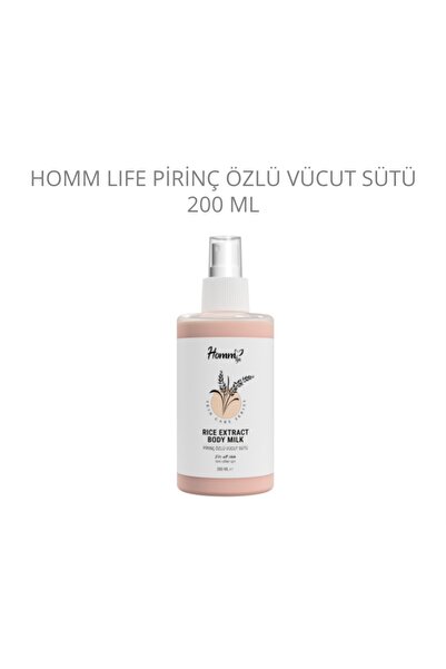 Homm Life Pirinç özlü vücut sütü