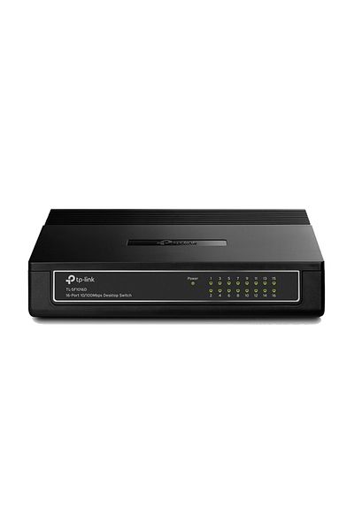 TP-LINK Desktop Switch 16-Port 10/100Mbps TL-SF1016D - Black