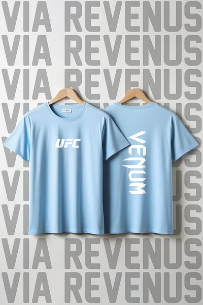 Vordevia Μπλουζάκι με στάμπα Ufc με φαρδιά εφαρμογή Unisex Crew Neck