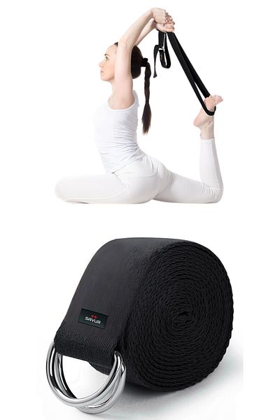 SAVUR Natural Yoga Belt: Professional Yogaband and Pilates Band
