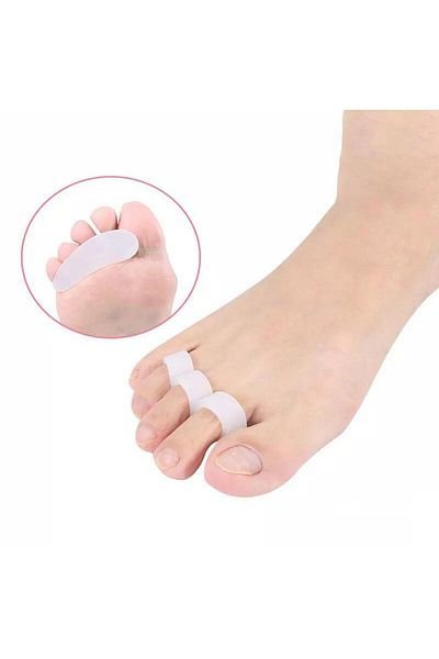 jetfast 3 Pairs of 3-finGer Silicone Hammer Toe Corrector - Roller Bone Protector