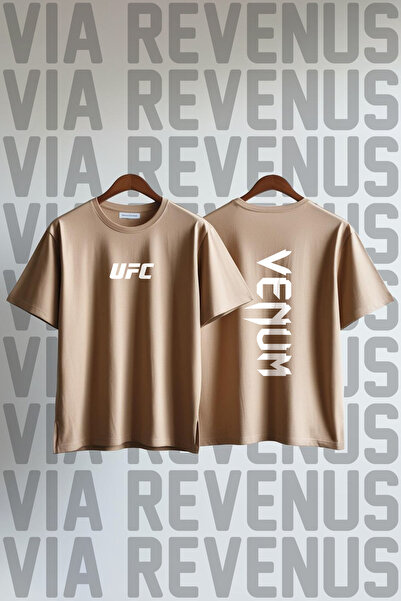 Vordevia Μπλουζάκι με στάμπα Ufc με φαρδιά εφαρμογή Unisex Crew Neck