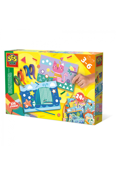 SES Creative Set creativ pentru copii - Învață să lipești și să recunoști for...