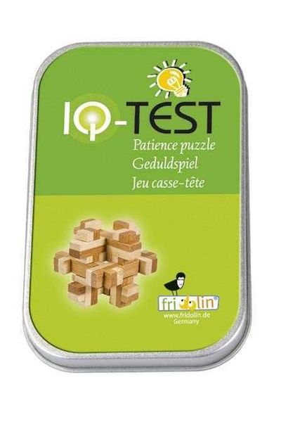 Fridolin IQ Logic Game Made of Bamboo Wood in Metal Box-10