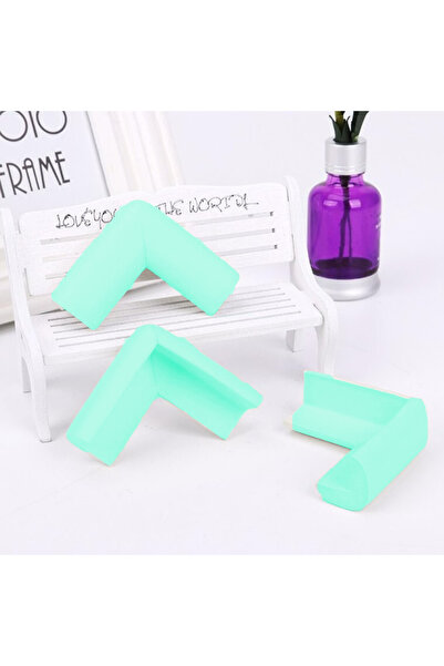 Micostore Furniture corner protectors for children, soft foam, Turquoise, 4 pcs/set