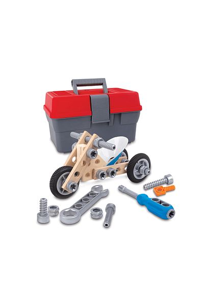 Hape Wooden Toy - Motorcycle Construction Set (34 PIECES)