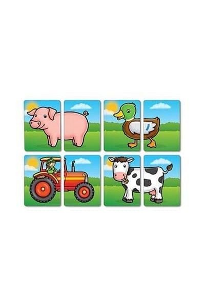 Orchard Toys Joc Educativ Asociere Prietenii De La Ferma Farmyard Heads & Tails