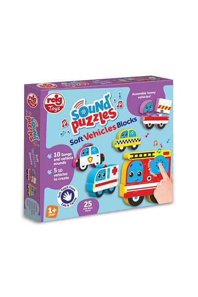 Reig Musicales Puzzle Blocks Cu Sunete - Vehicule