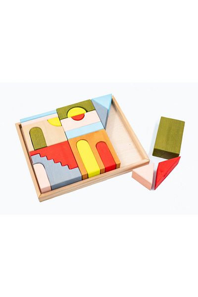 Marc toys Set Handmade, Constructor Din Lemn Mati