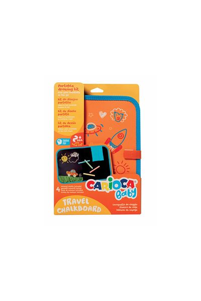 CARIOCA Kit De Desen Portabil, Cu Creta No Dust Pentru Copii De La 2 Ani, Baby