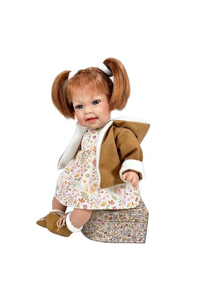 OEM Păpușa Nines D'onil, Micuța Susi, Cu Sunete, Roșcată, Cu Blană Maro, Cu Parfum De Vanilie, 40 Cm