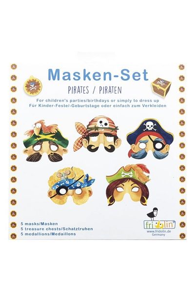 Fridolin Pirate Party Mask Set,