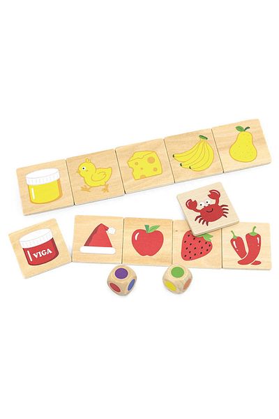 Viga Toys Wooden Matching Puzzle, Learning Colors,