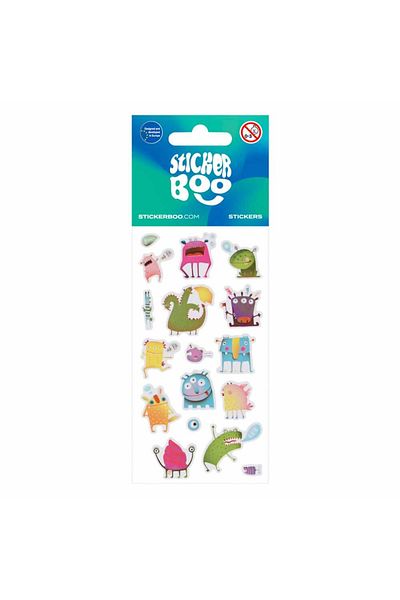 Micostore Colorful monster stickers, stickers for creative activities