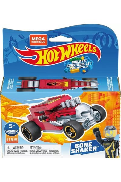 mattel Hot Wheels Mega Buildable Bone Shaker Car