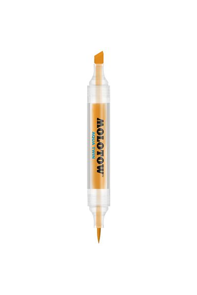 Molotow Aqua Twin 1mm/2-6mm Orange Double-tipped Marker