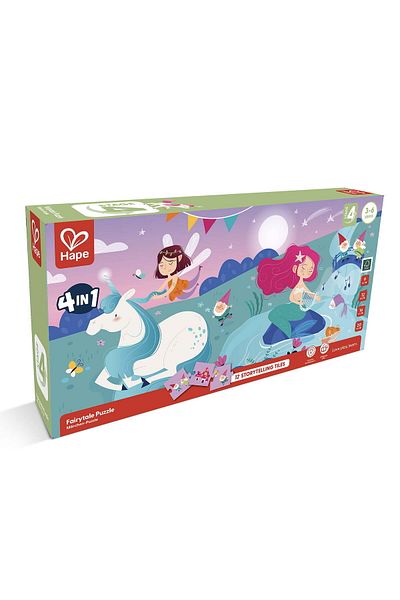 Hape Children's Puzzle Fairies (4 IN 1) And Storytelling Game