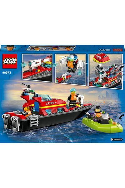LEGO ®   City Fire Rescue Boat 60373 - 5+ Creative Toy Construction Set (144 Pieces)