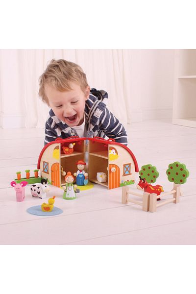 BIGJIGS Toys Mini Animal Farm