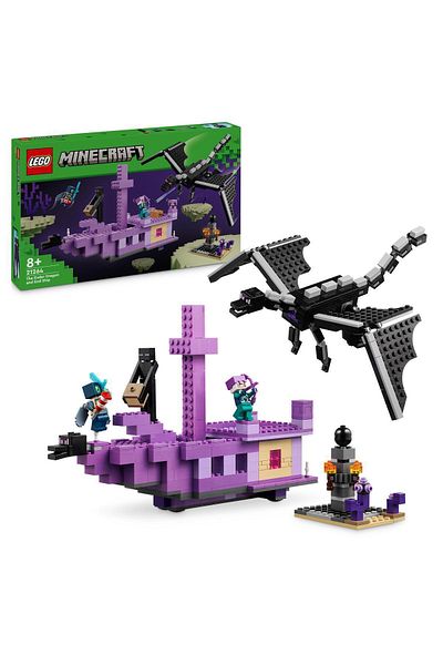 LEGO minecraft Ender Dragon and End Ship - 657 Pieces Construction Set for Ages 8 and Up