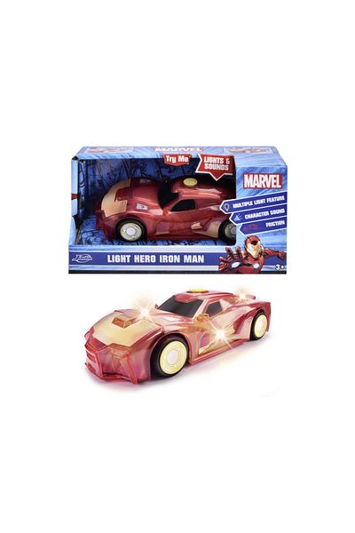 Simba Jada Marvel Light Hero Iron Man Car With Sounds And Lights 1:32 Scale