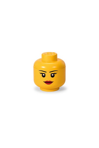 LEGO S Head Minifigure Girl Storage Box
