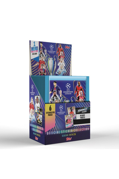Topps Κουτί με 51 πακέτα αυτοκόλλητων - UEFA Champions League 2025