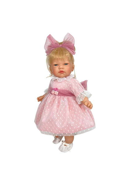 OEM Păpușa Nines D'onil, Celia, cu păr blond, rochie roz plumeti, cu parfum d...