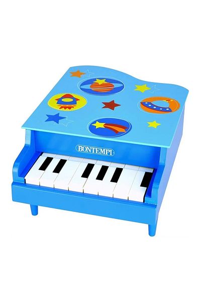 Bontempi Wooden Piano With 8 Keys Blue