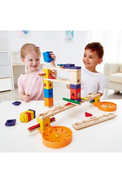 Hape Quadrilla Children's Toy - Ball Circuit - Music In Motion (97 PIECES)