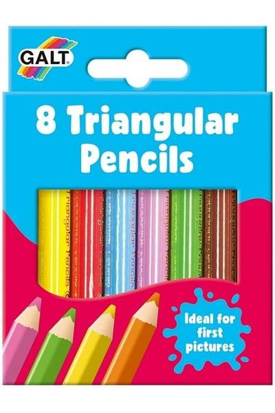 Galt Set of 8 triangular colored pencils