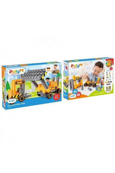 Hape Polym - Toy Bulldozer (43 PIECES)