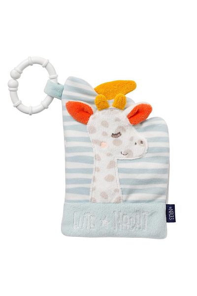 Fehn Plush book for babies - Sleepy giraffe