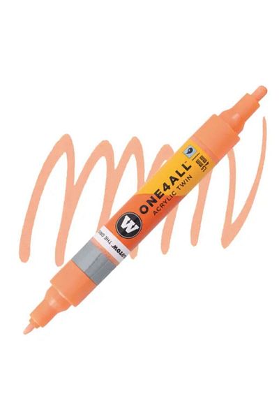 Molotow Acrylic Paint Marker, Dual Tip 1.5 And 4 Mm, One4all, Twin Pumpmarkers, 48 ​​Colors