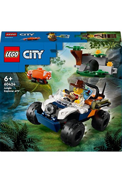 LEGO Red Panda Quest - 60424 City Forest Explorer Construction Set with ATV (92 Pieces)