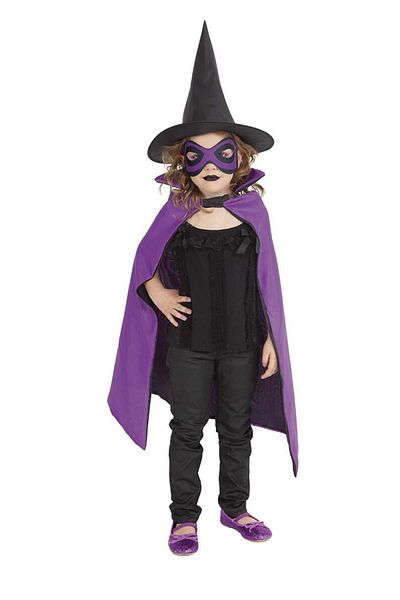 Rubies Witch Set - Cape, Hat & Mask, Halloween