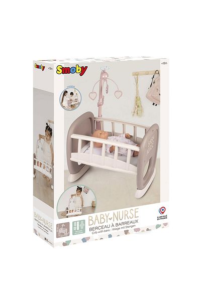 Smoby Baby Nurse Doll Swing Brown With Carousel