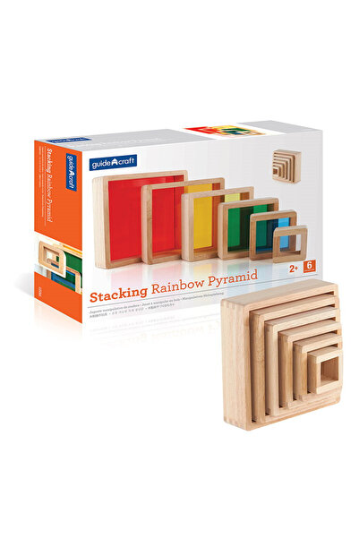 Guidecraft Rainbow Pyramid Blocuri De Stivuit,