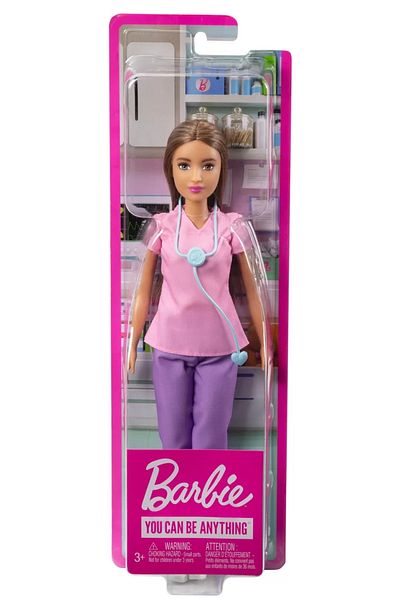 mattel Papusa Barbie Asistenta Medicala Satena