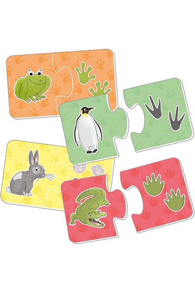 Galt Matching Puzzle - Animals and Their Tracks