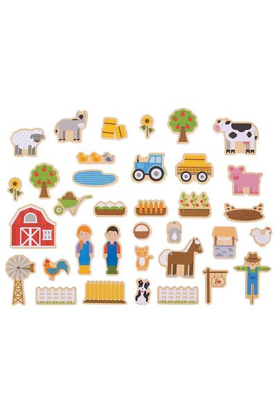 BIGJIGS Toys Set Magnetic - Ferma