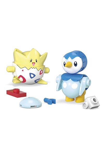 mattel Pokemon Mega Set Two Balls Togepi And Piplup 41 Pieces