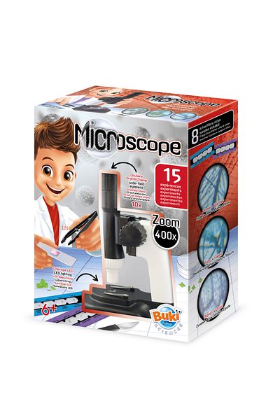 Buki France Microscope for Kids with 15 Experiments