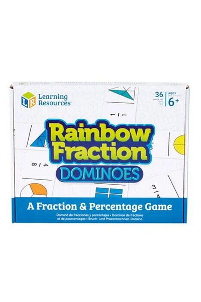 Learning Resources Domino Game - Rainbow Fraction