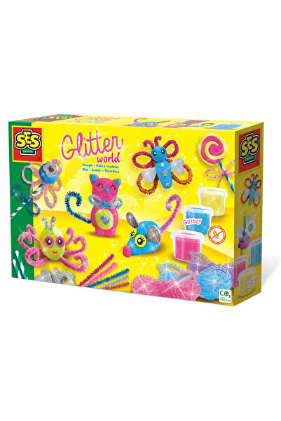 SES Creative Set pentru copii pentru a crea animale din plastilină cu accesor...