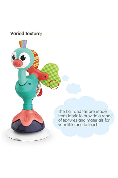 Hola Dětská hračka s přísavkou - Páv