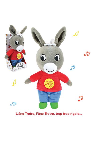 Jemını Jemini Musical Plush Toy 28cm Trotro the Donkey